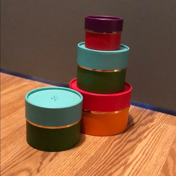 Kate spade round jewelry “boxes” (empty)